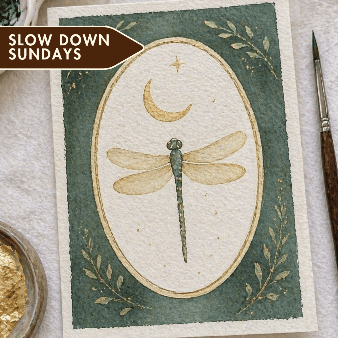 Watercolor with Gold Foiling