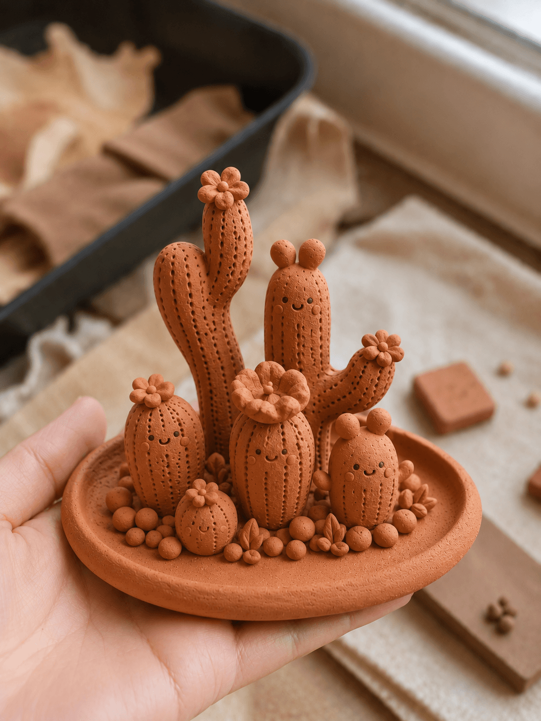 [Kids Spl] Terracotta Cactus Garden