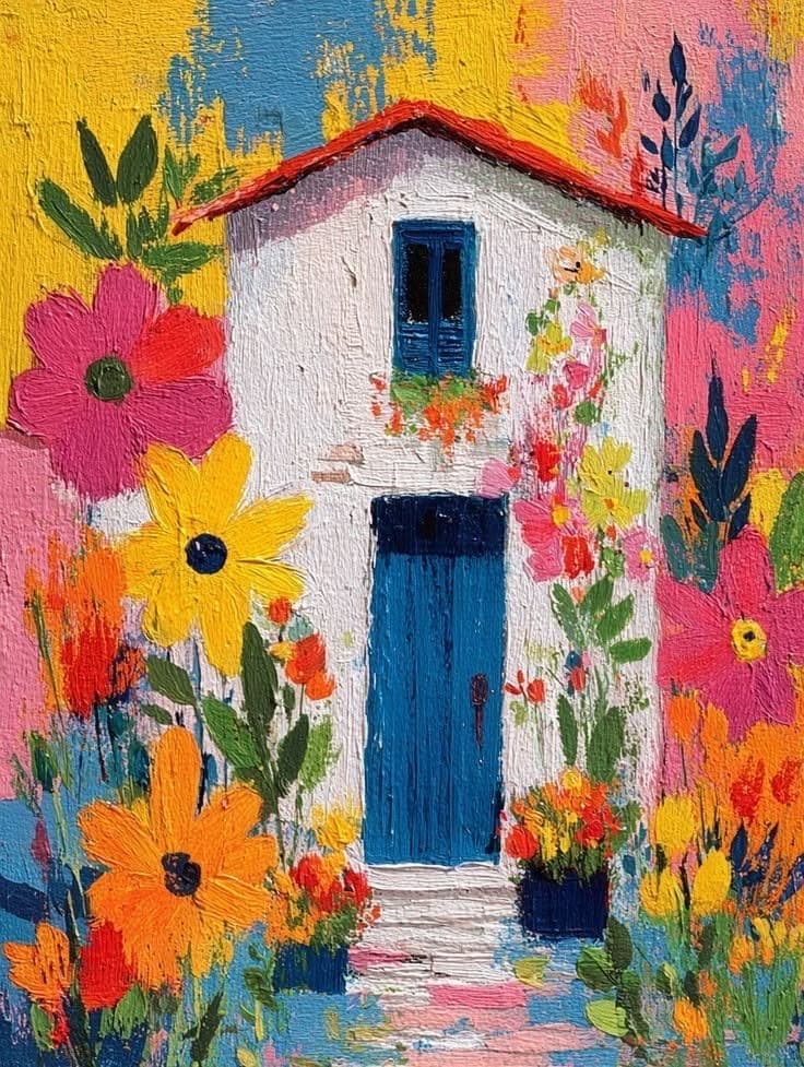 [Kids Spl] Bloomscape in Oil Pastels