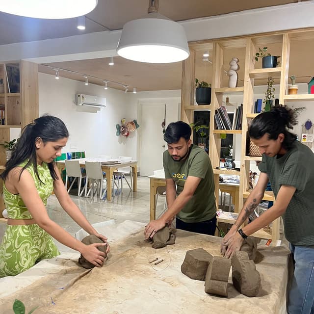 Hands-on art session