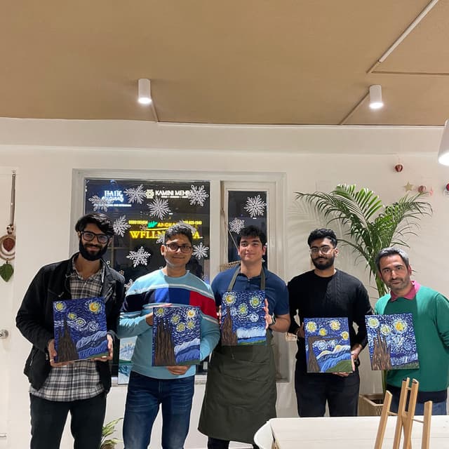 Guys night out — Starry Night paintings
